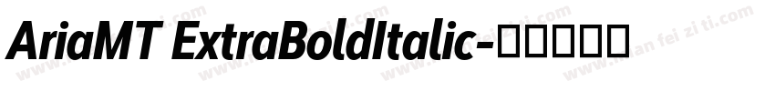 AriaMT ExtraBoldItalic字体转换